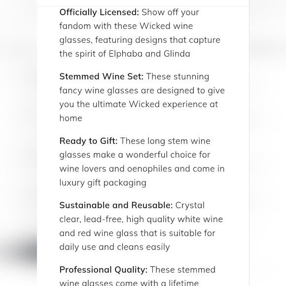 Dragon Glassware X Wicked Wine Glass Set - Picture 8 of 13